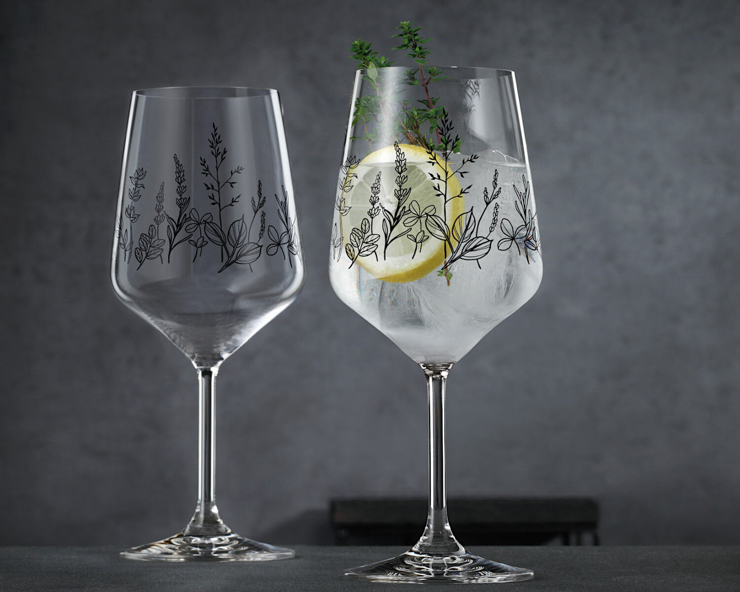 NACHTMANN 105723 TATTOO BOTANICAL BLACK Spritz/Wein Glas 2er Set – Bild 5