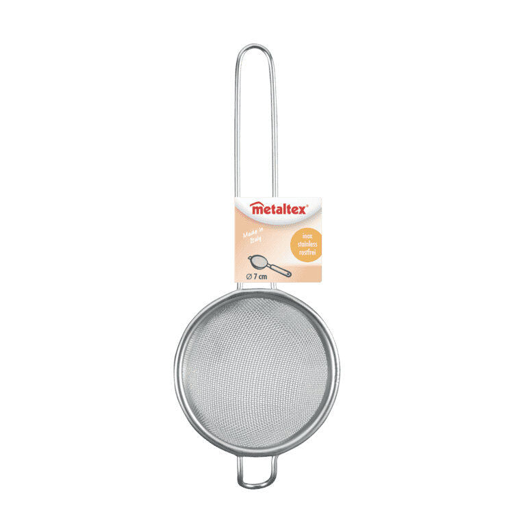 METALTEX Sieb fein, 7 cm mit Drahtgriff, Inox