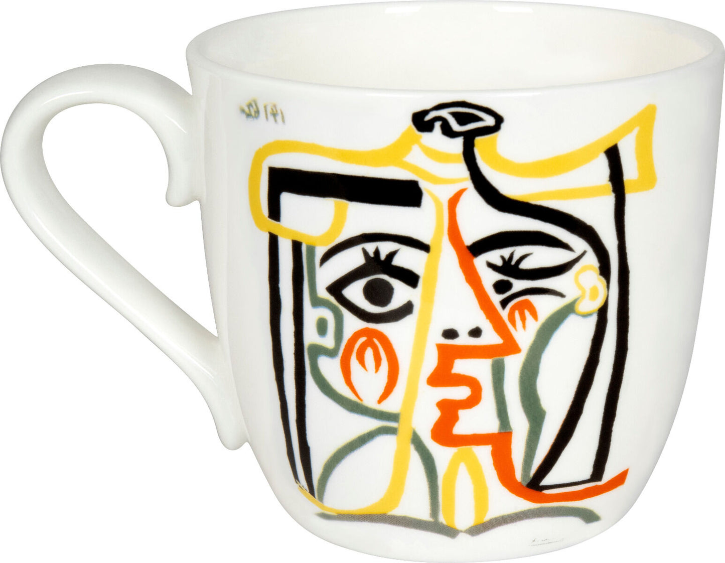 KÖNITZ 115S572578 Becher Picasso - Jaqueline with Hat 425 ml mit Sieb und Deckel, Bone China Porzellan – Bild 3