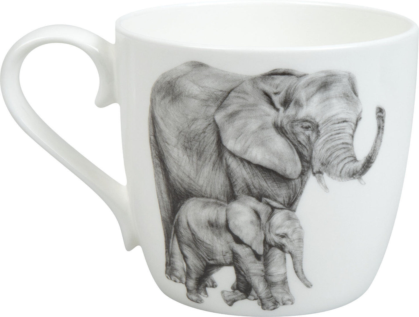 KÖNITZ 1120572761 Becher Amazing Animals - Elefanten 425 ml aus Bone China Porzellan – Bild 2