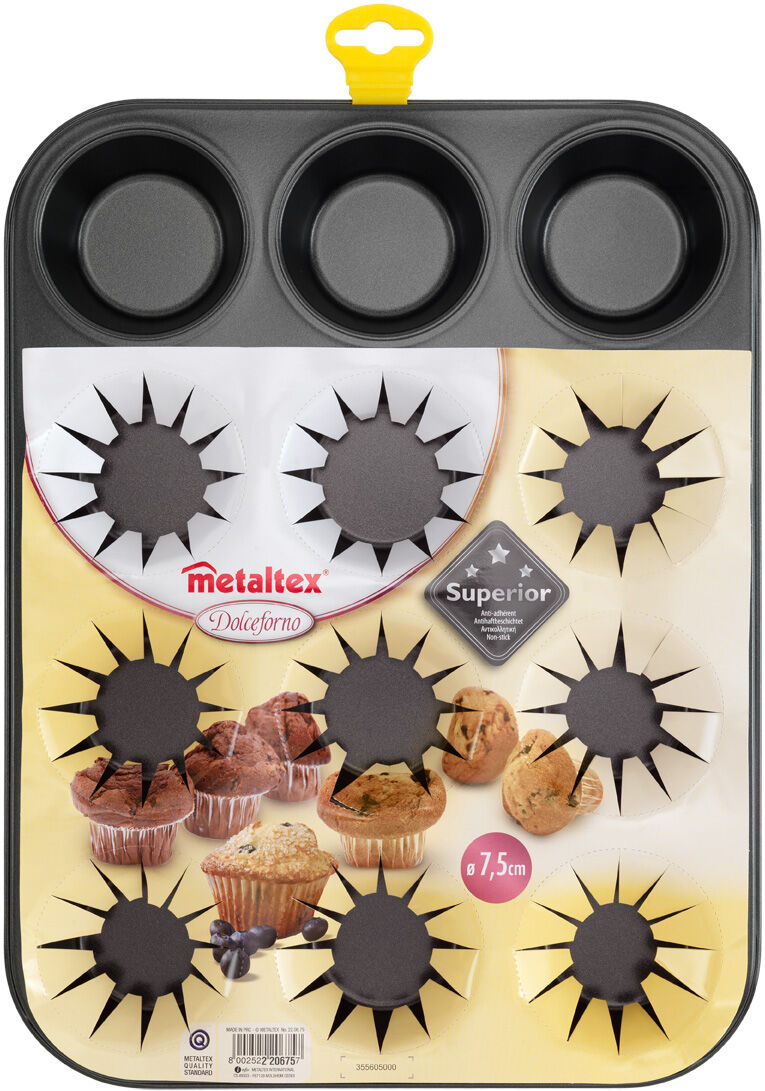 METALTEX 220675038 Superior Muffinform 12er, antihaft