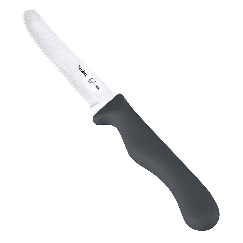 METALTEX 248132029 CHROMOTHERAPY Basic Brotzeitmesser 21,5 cm - grau