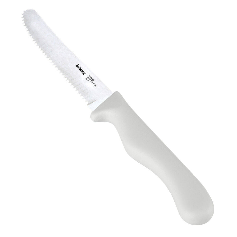 10er SET METALTEX 248132031 CHROMOTHERAPY Basic Brotzeitmesser 21,5 cm - weiß