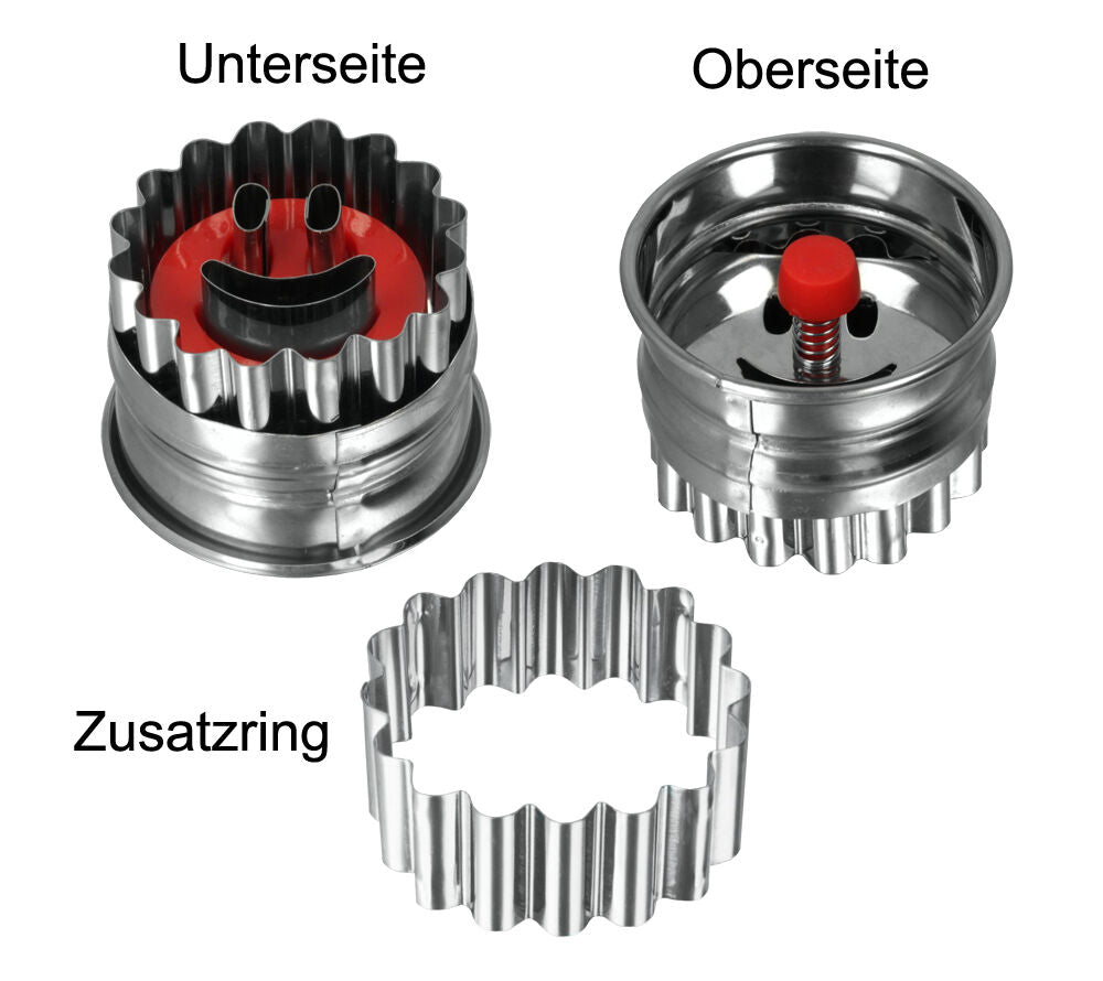 METALTEX 252374010 Linzer-Ausstecher SMILE / Ausstechform / Plätzchenform
