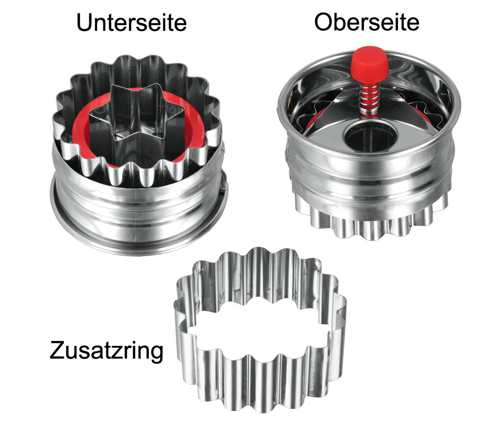 METALTEX 252379000 Linzer-Ausstecher STERN / Ausstechform / Plätzchenform