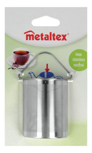 METALTEX 253834010 Tee-Sieb klein, Inox, Teesieb mit Henkel