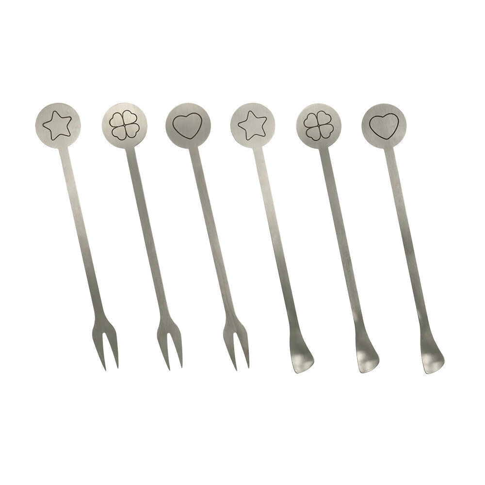 METALTEX 253927000 Barlöffel/-gabeln 6er Set, Inox