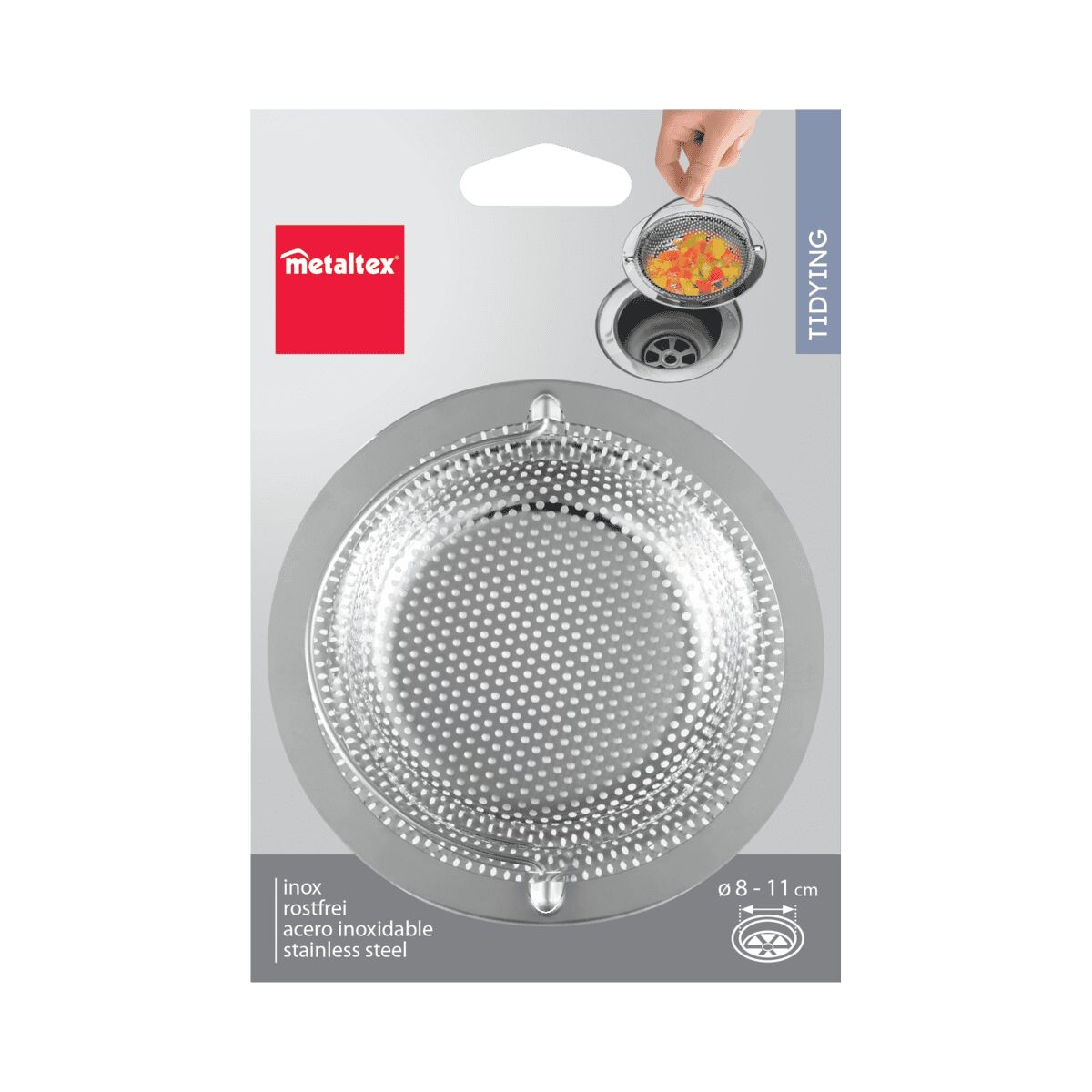 METALTEX 297577000 Abfluss-Sieb 11,3 cm, Inox