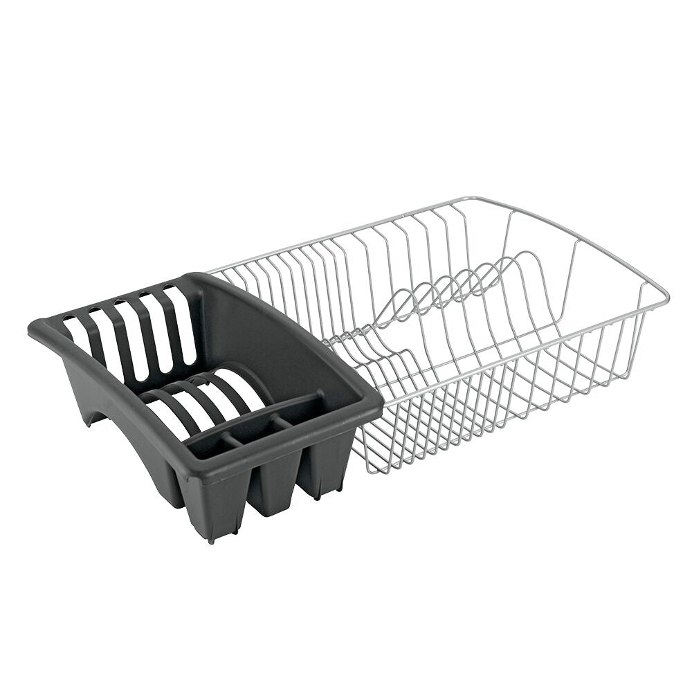 METALTEX Aquatex Spülkorb mit Bestecksammler 36 x 32 x 12 cm, Polytherm / Geschirrkorb / Abtropfgestell
