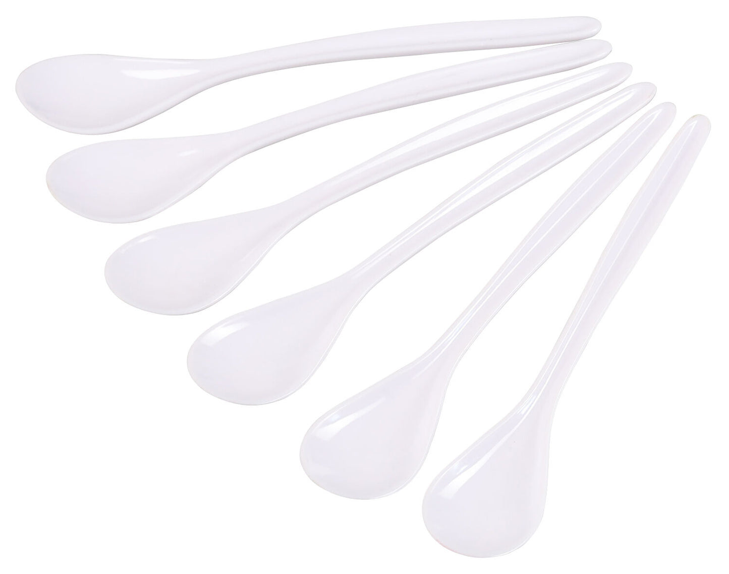 KESPER 51170 Eierlöffel, 6er Set, Kunststoff, weiß