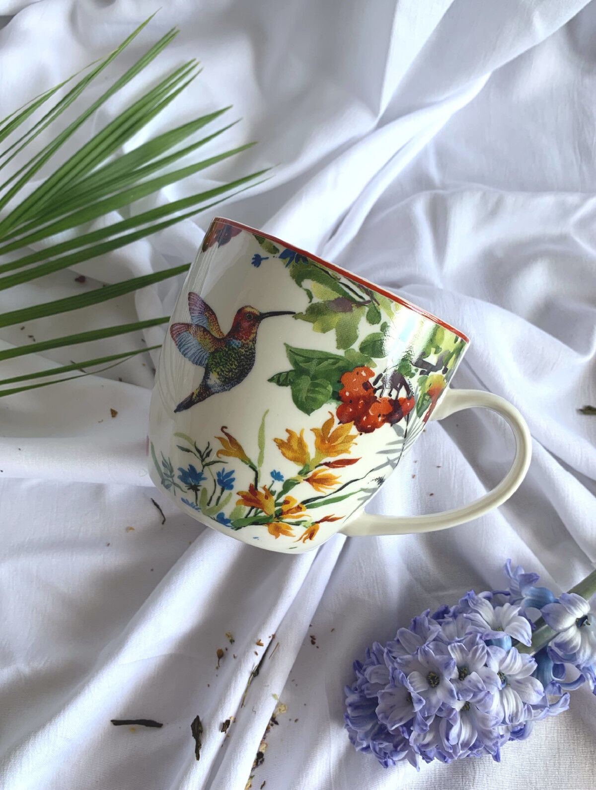 DUO FLORAL Becher 460 ml LINNEA in Tragetasche, New Bone China Porzellan – Bild 4