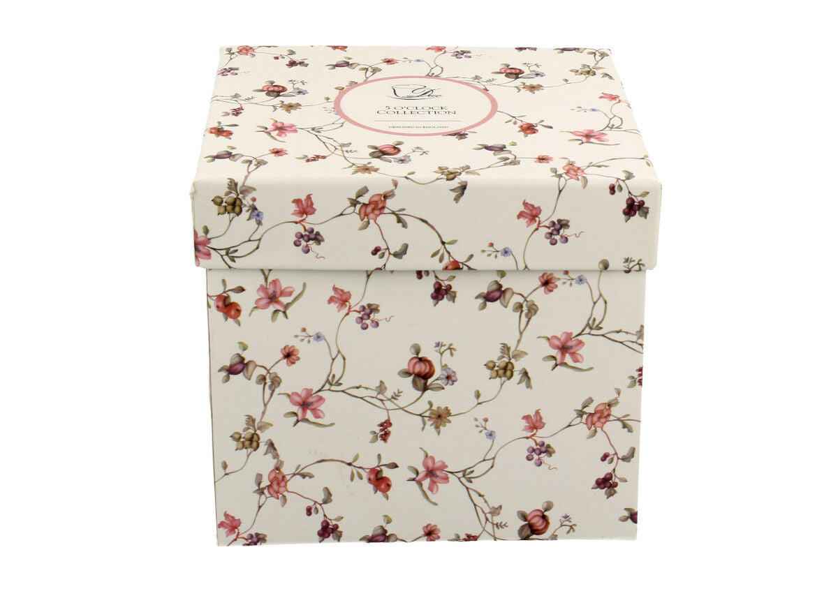 10er SET DUO FLORAL Fassbecher 430 ml SAFA mit Teesieb, New Bone China Porzellan – Bild 5