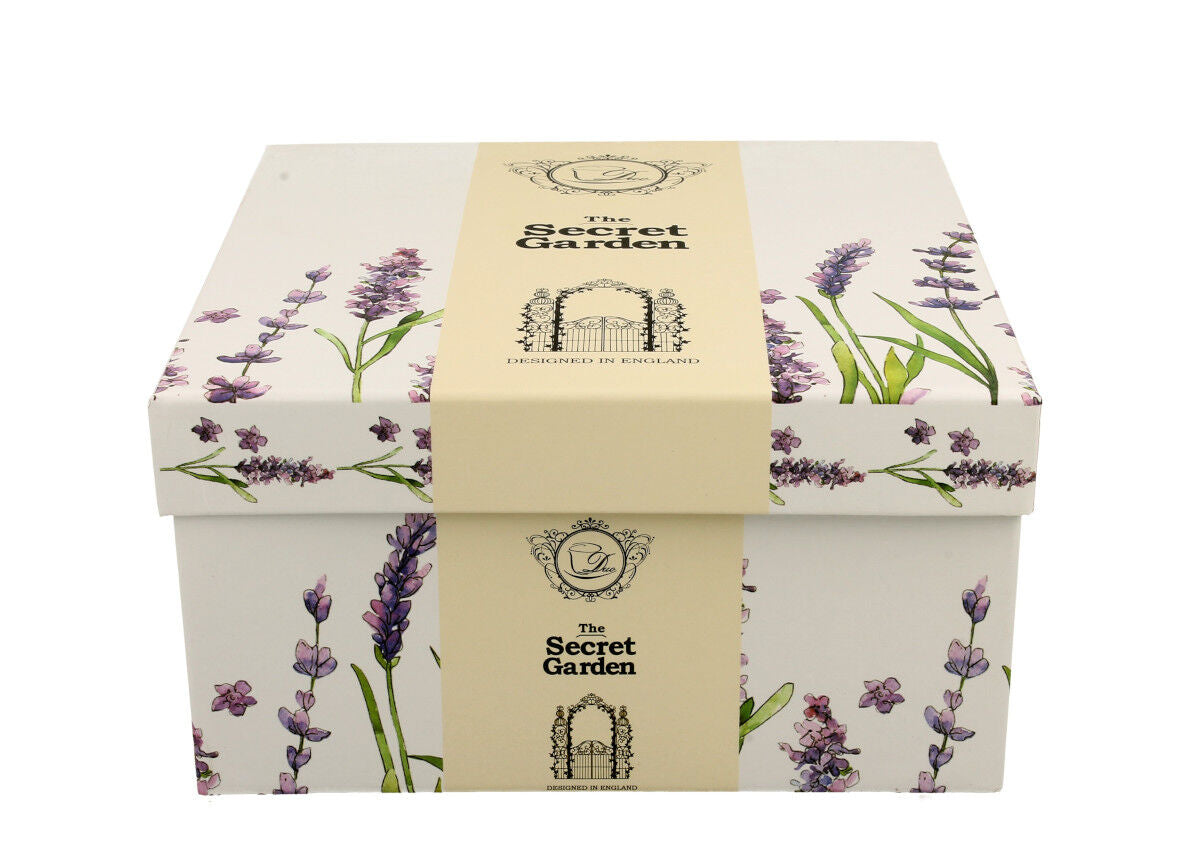 DUO FLORAL Jumbobecher 470 ml CLASSIC LAVENDER mit Untertasse, New Bone China Porzellan – Bild 3
