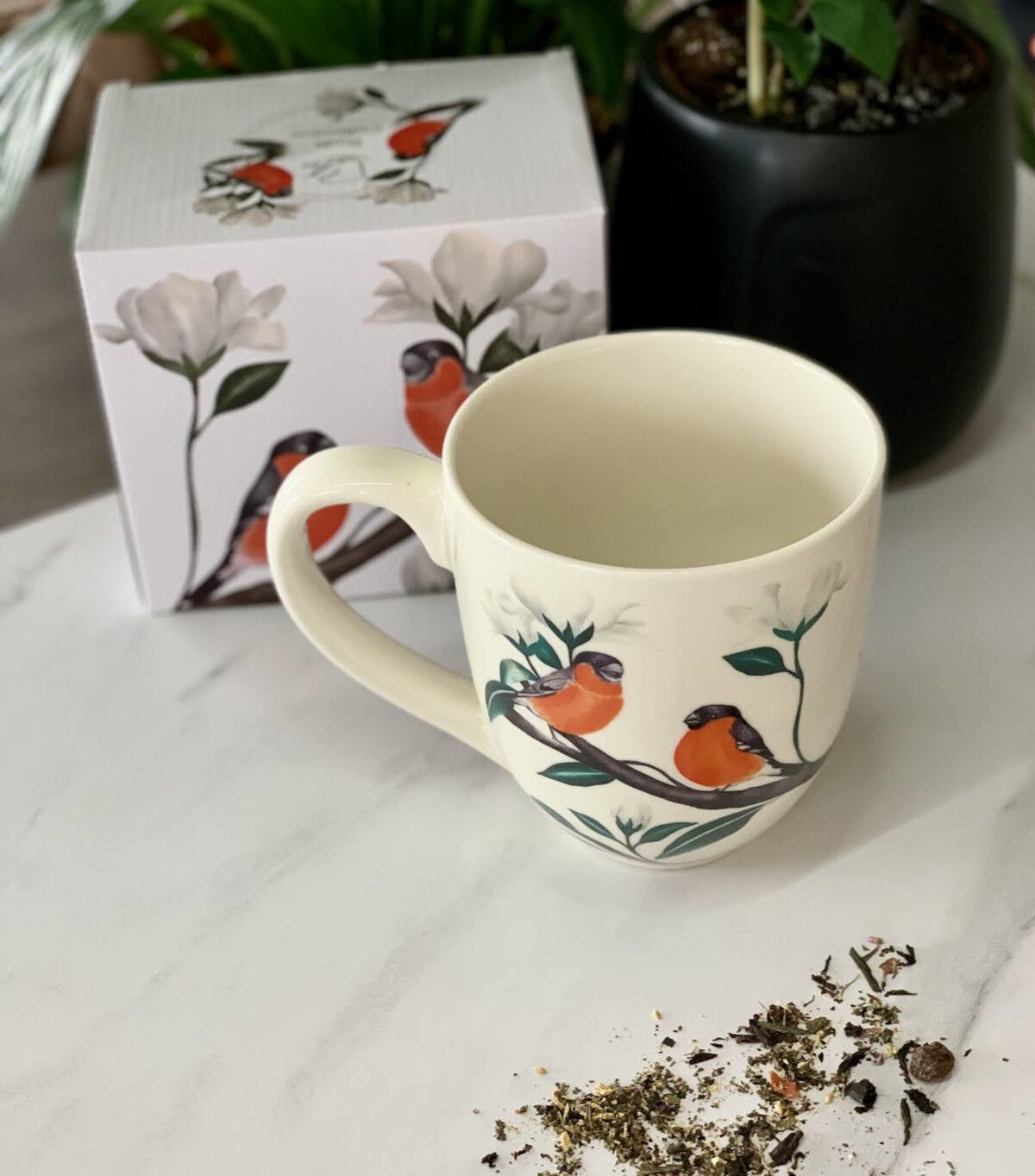 DUO ANIMALS XXL Becher 1000 ml BULLFINCH New Bone China Porzellan – Bild 7