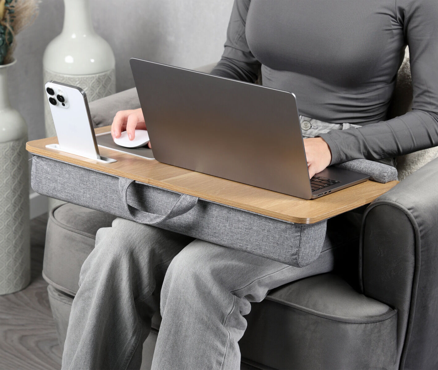 KESPER 77623 Laptop-Knietablett, MDF, FSC, 54,5 x 35,5 x 9,5 cm