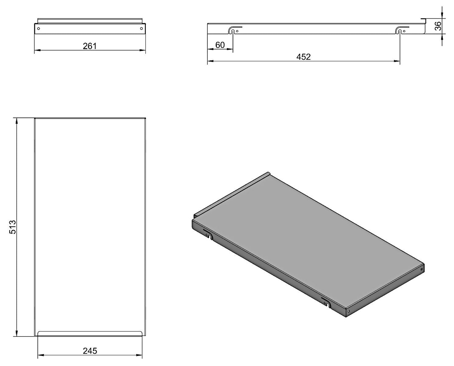 NABER Cox® Gesamtdeckel silber für Cox® CLAN 580/300-2 / Ersatzdeckel – Bild 2