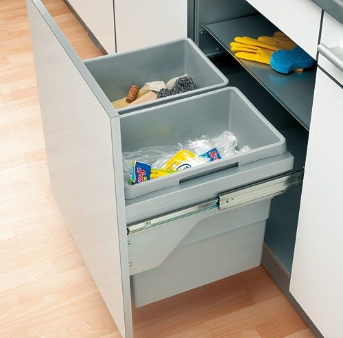 Abfallsorter EURO CARGO S-60/2 / 60 cm Schrankbreite / Hailo 3610-62 / Abfalleimer / Abfallsammler / Mülleimer – Bild 7