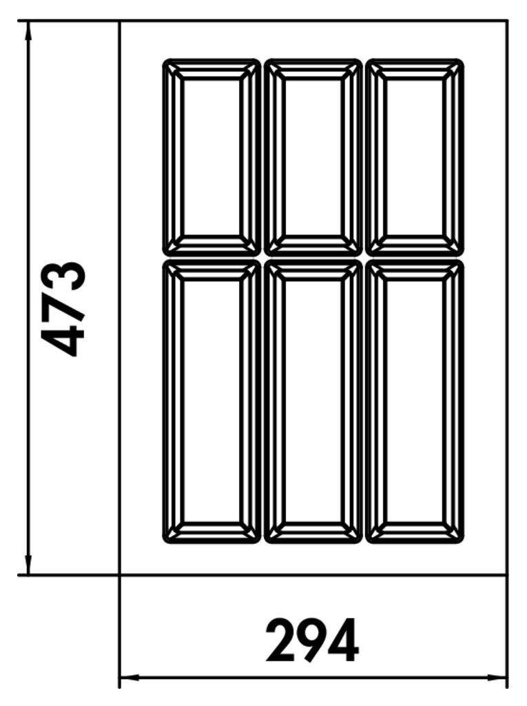 NABER 8034265 Besteckeinsatz Adesso 1, für 400er Schrank – Bild 2
