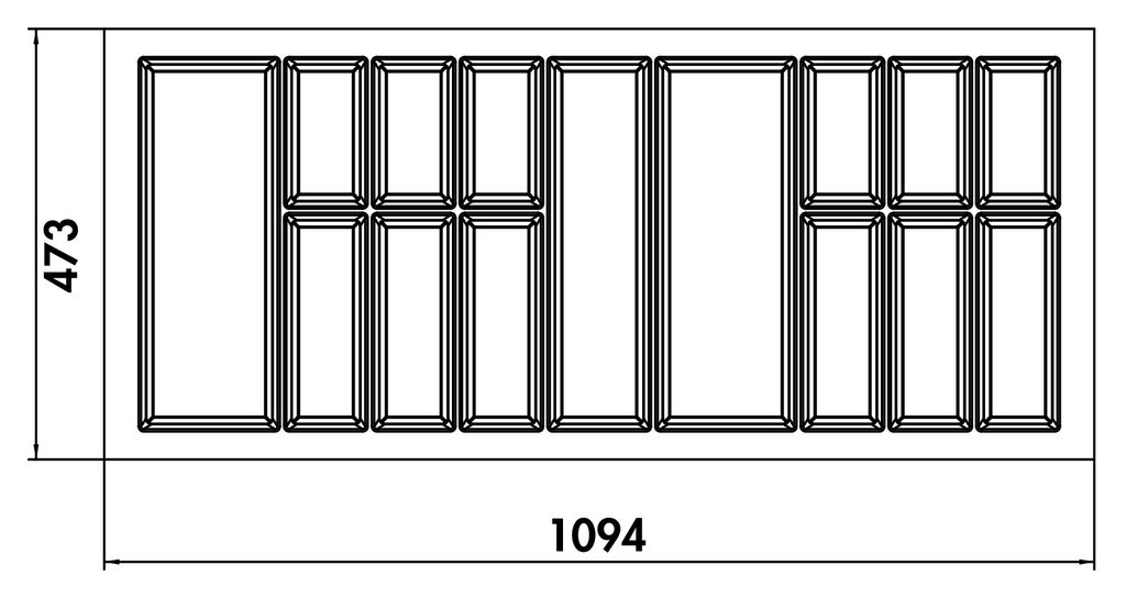 NABER 8034272 Besteckeinsatz Adesso 1, für 1200er Schrank – Bild 2