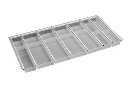 Besteckeinsatz CUISIO 100 (B 885-920 x T 463-480 mm) / Besteckkasten für 100er Schubl.