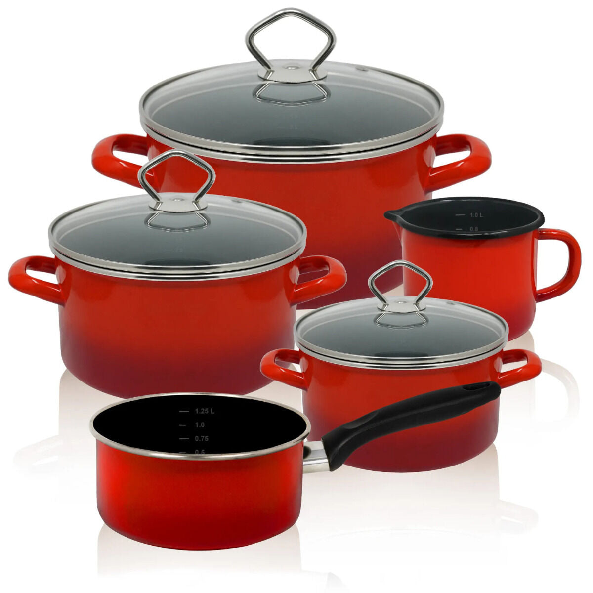 Karl Krüger 89566RO Topf-Set Rom 5-tlg., induktionsfähig / Kochtöpfe / Topfset