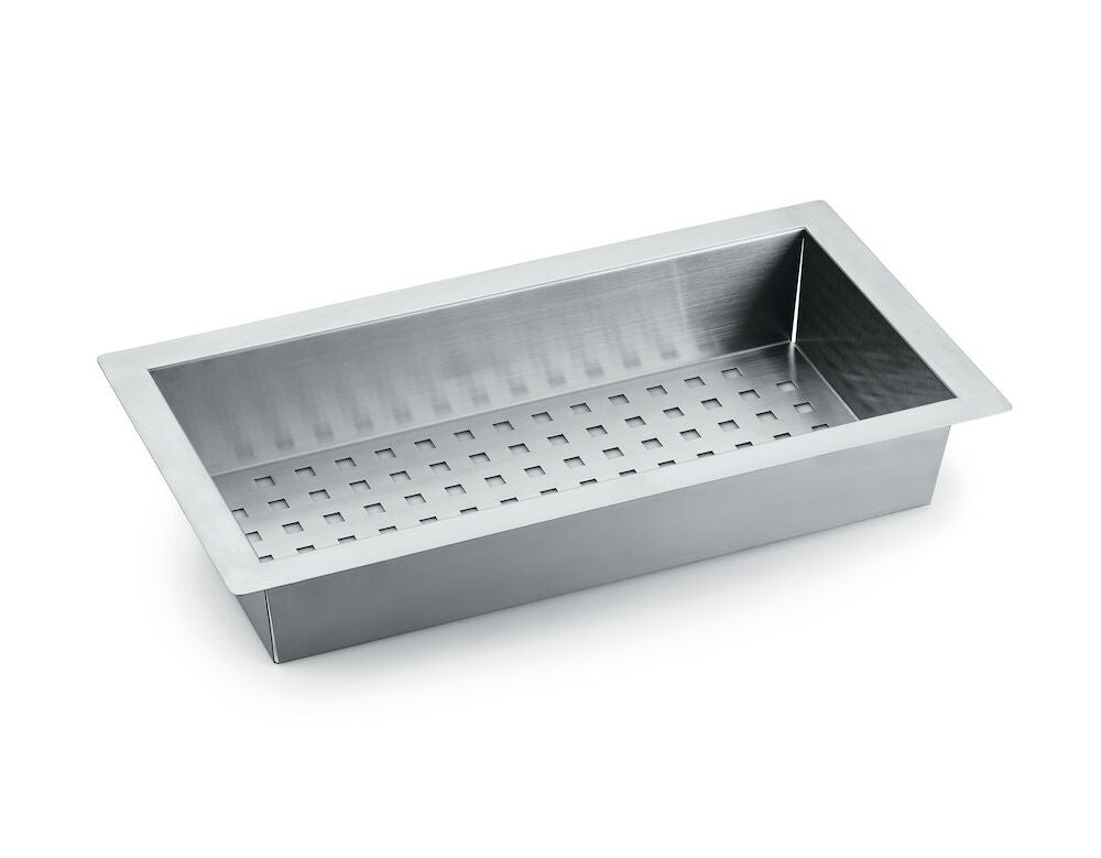 Restebeckeneinsatz 1106051 aus Edelstahl / 466 x 252 mm / Abtropfschale / Resteschale