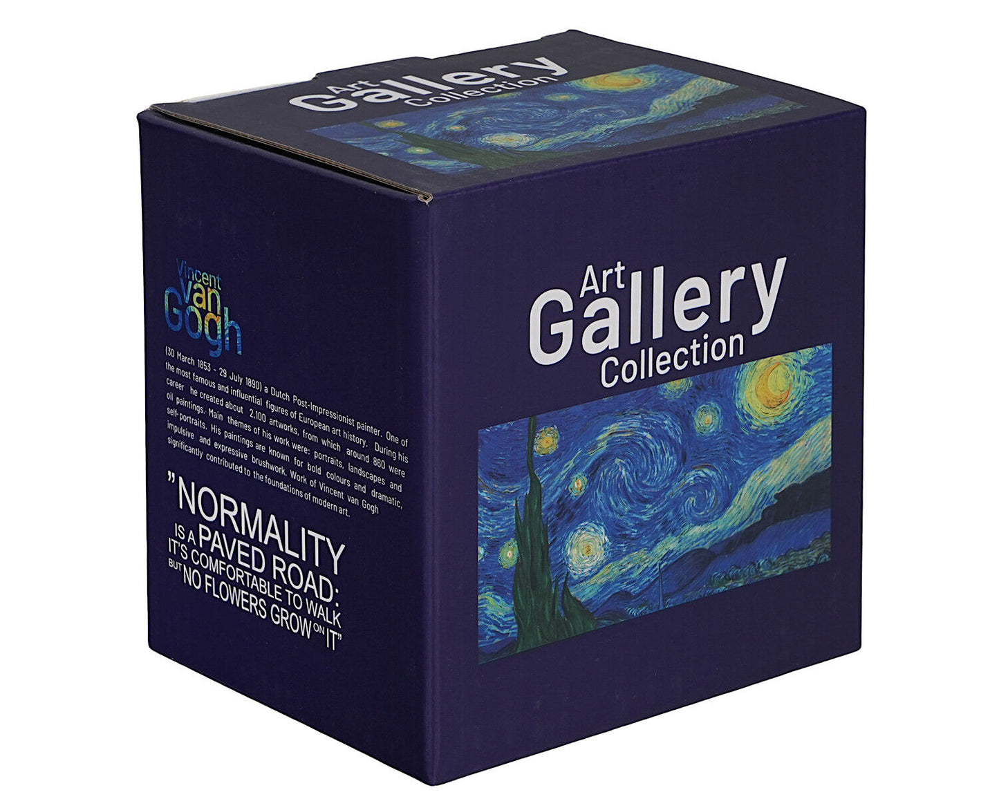 DUO ART GALLERY Becher 400 ml mit Teesieb STARRY NIGHT inspired by Van Gogh, New Bone China Porzellan – Bild 2