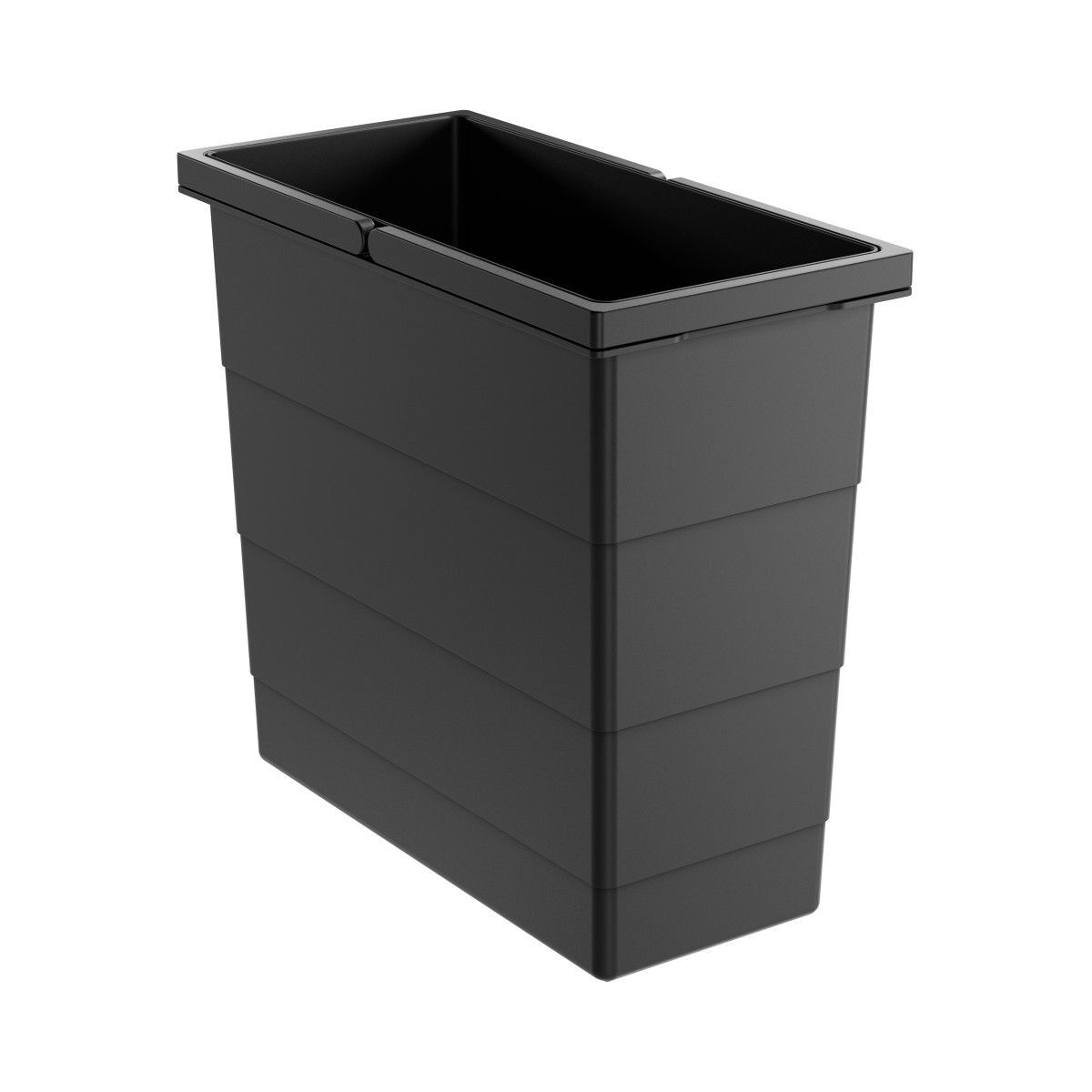 12 L Ersatzeimer 1225949 für Hailo Abfallsammler Raumspar Tandem S (3644931), schwarz