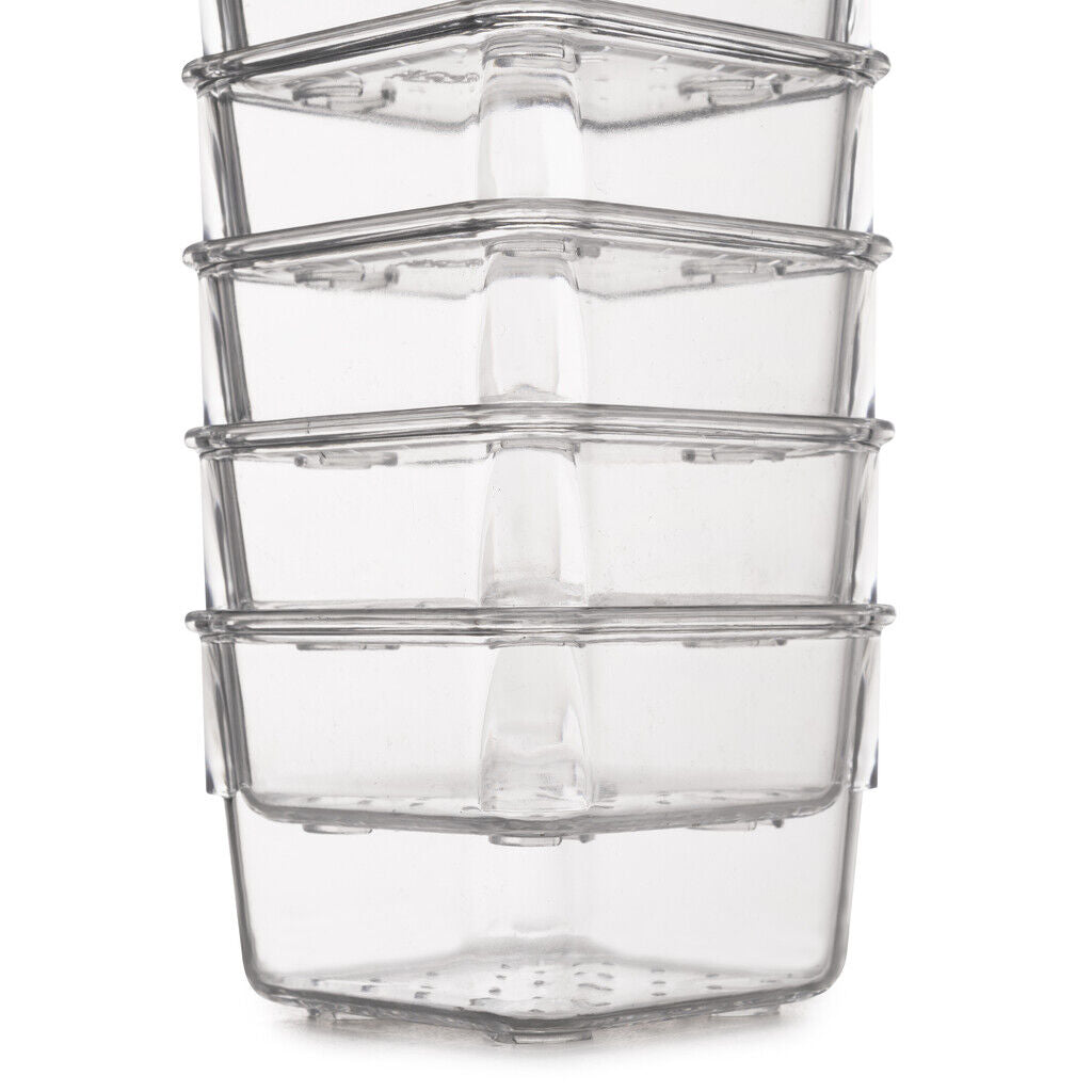 emuca Organizer-Würfel-10er Cube Kit für Schublade, Kunststoff, Transparent / Schubladen-Organizer