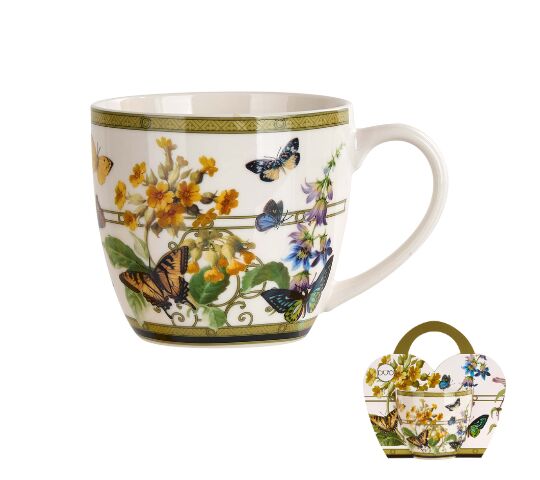 DUO Becher FLORAL RHAPSODY, 460 ml, in Tragetasche (paper sleeve), New Bone China Porzellan – Bild 3
