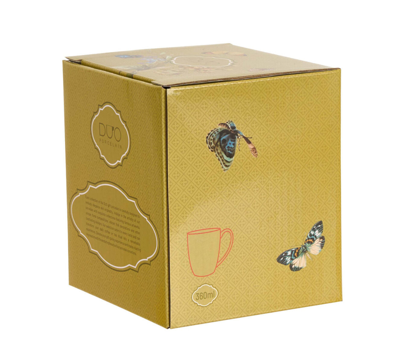 DUO Klassischer Becher FLORAL RHAPSODY, 360 ml, New Bone China Porzellan, in Geschenkbox – Bild 5