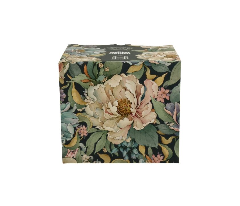 DUO FLOWERS ROYAL Becher 500 ml mit Fuß PEONY BLUE (Pfingstrose), New Bone China Porzellan – Bild 3