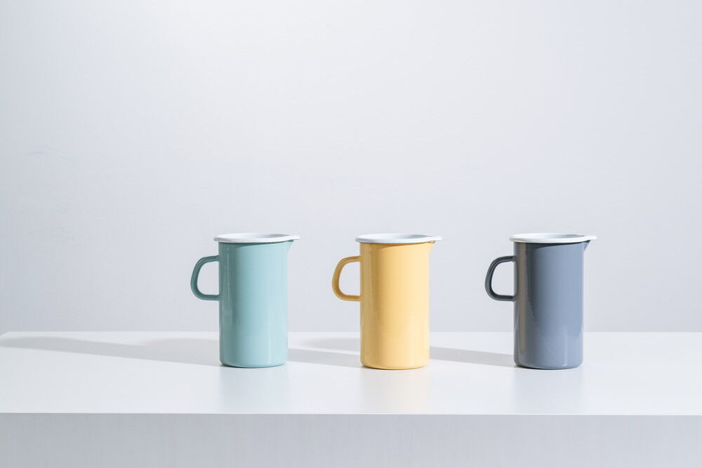 RIESS 0836-109 Emaillekrug 1,5 L, Nature Green - Light, H 19 cm / Emaille Krug – Bild 6