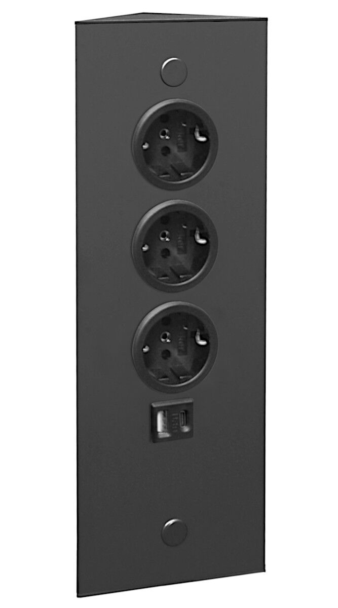 THEBO Energie-Ecksäule ST 3007/320/3 USB A und C / Ecksteckdosen / Steckdosenleiste / Steckdosen – Bild 6