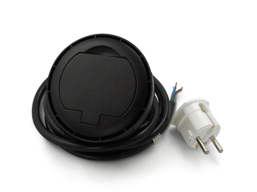 THEBO 1-fach Einbausteckdose ST 08 mit USB / Tischsteckdose – Bild 6