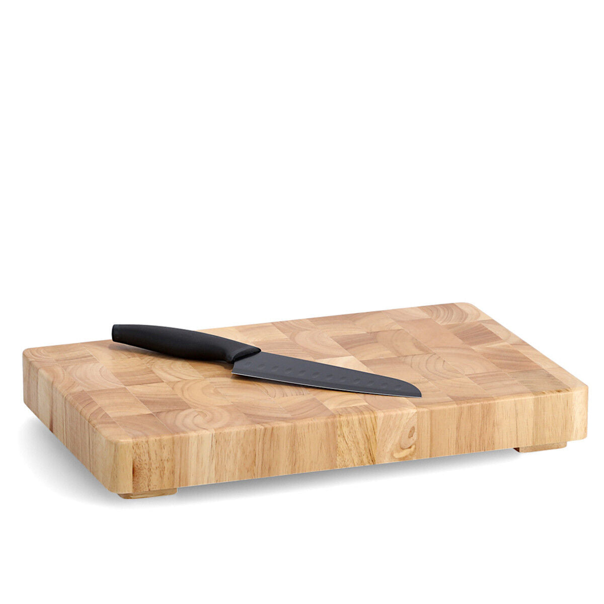 ZELLER 24801 Hackblock, Gummibaum, ca. 42 x 27 x 5,5 cm