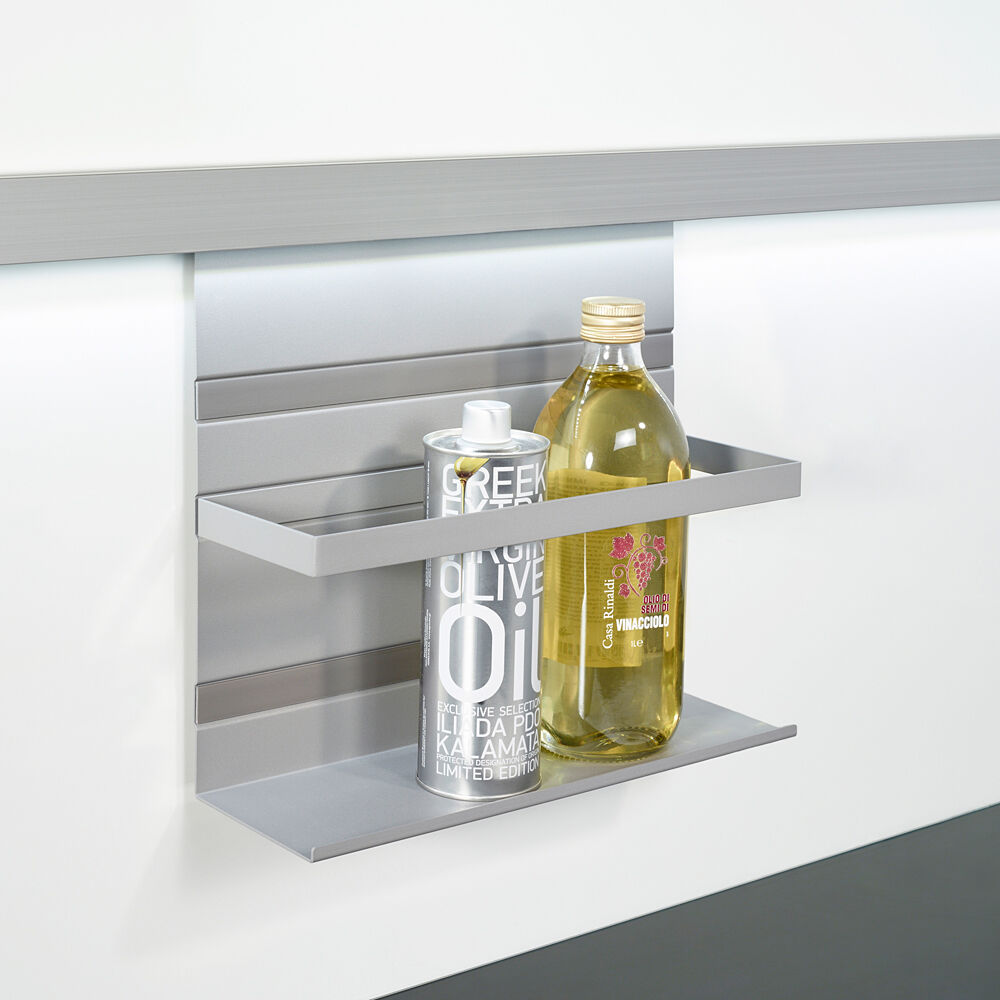 Linero MosaiQ Universalablage H 300 mm mit Rahmen Titan grau / Relingsystem / Kesseböhmer – Bild 2