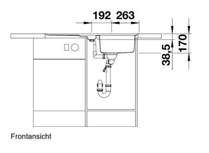BLANCO 523663 Edelstahlspüle CLASSIC Pro 5 S-IF mit Excenterbedienung / Auflagespüle / Flächenbündig / Spüle – Bild 3