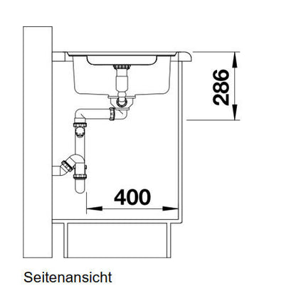 BLANCO 523663 Edelstahlspüle CLASSIC Pro 5 S-IF mit Excenterbedienung / Auflagespüle / Flächenbündig / Spüle – Bild 4