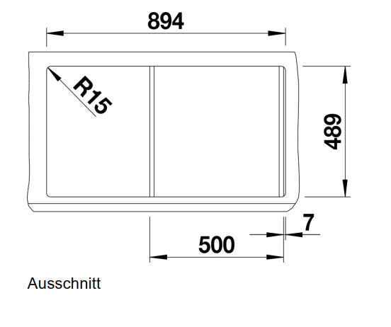 BLANCO 523663 Edelstahlspüle CLASSIC Pro 5 S-IF mit Excenterbedienung / Auflagespüle / Flächenbündig / Spüle – Bild 5