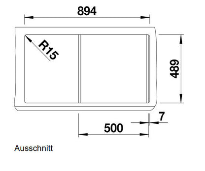 BLANCO 523663 Edelstahlspüle CLASSIC Pro 5 S-IF mit Excenterbedienung / Auflagespüle / Flächenbündig / Spüle – Bild 5