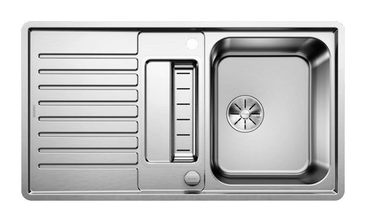BLANCO 523663 Edelstahlspüle CLASSIC Pro 5 S-IF mit Excenterbedienung / Auflagespüle / Flächenbündig / Spüle