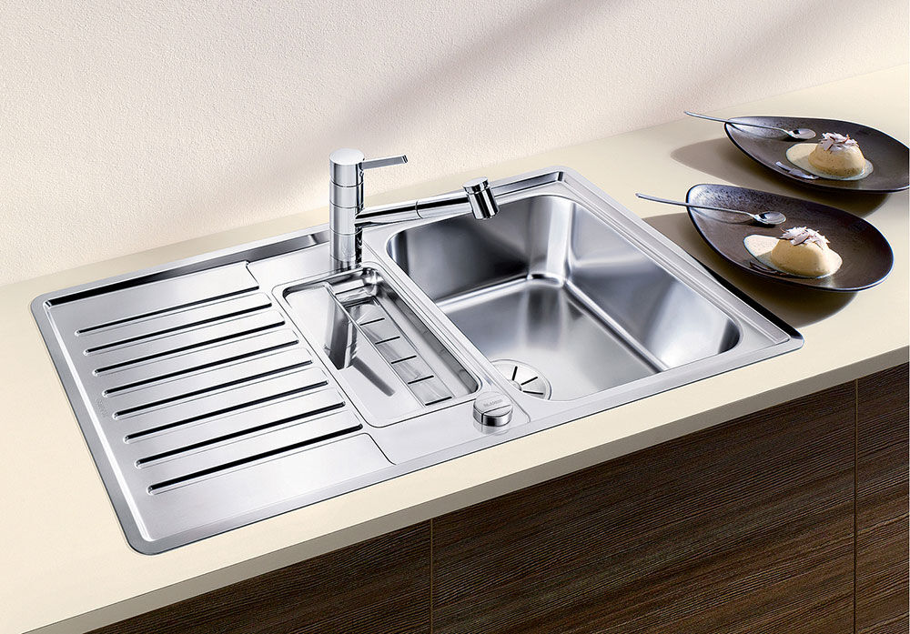 BLANCO 523663 Edelstahlspüle CLASSIC Pro 5 S-IF mit Excenterbedienung / Auflagespüle / Flächenbündig / Spüle – Bild 6