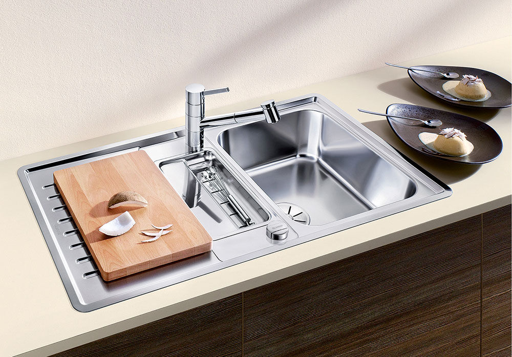 BLANCO 523663 Edelstahlspüle CLASSIC Pro 5 S-IF mit Excenterbedienung / Auflagespüle / Flächenbündig / Spüle – Bild 7