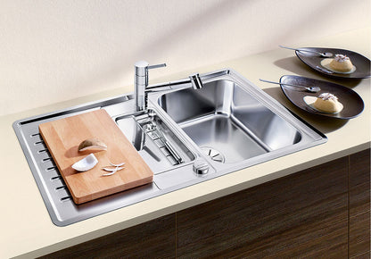 BLANCO 523663 Edelstahlspüle CLASSIC Pro 5 S-IF mit Excenterbedienung / Auflagespüle / Flächenbündig / Spüle – Bild 7