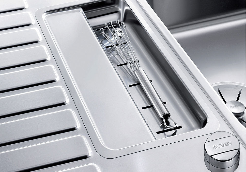 BLANCO 523663 Edelstahlspüle CLASSIC Pro 5 S-IF mit Excenterbedienung / Auflagespüle / Flächenbündig / Spüle – Bild 8