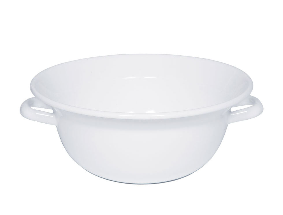 RIESS 0296-033 Weitling 28 cm, weiß, mit zwei Henkeln / Teigschüssel / Salatschüssel
