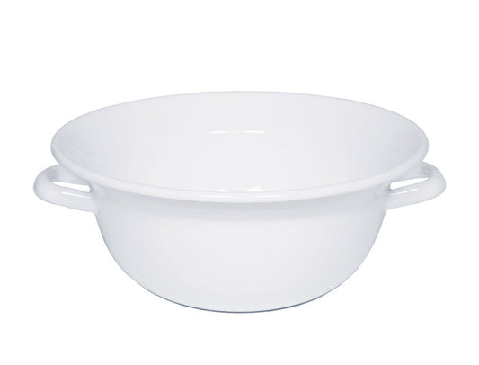 RIESS 0296-033 Weitling 28 cm, weiß, mit zwei Henkeln / Teigschüssel / Salatschüssel