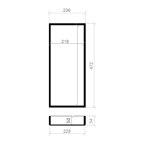 Mehrzweckeinsatz 30er Schubl. B 236 x T 472 BLUM Poggenpohl 16 mm OPTION Classic