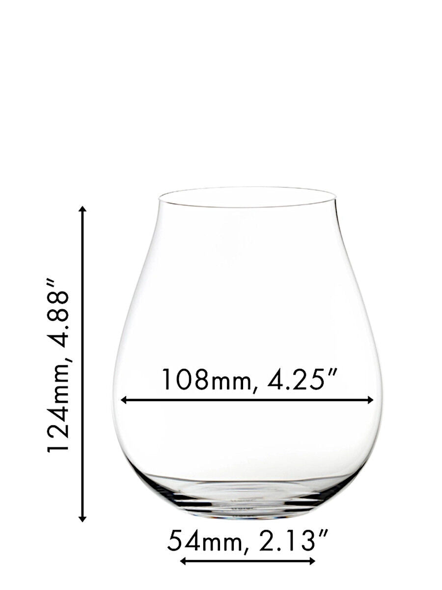 RIEDEL 0414/67 THE O WINE TUMBLER Neue Welt Pinot Noir Glas 2er Set – Bild 2